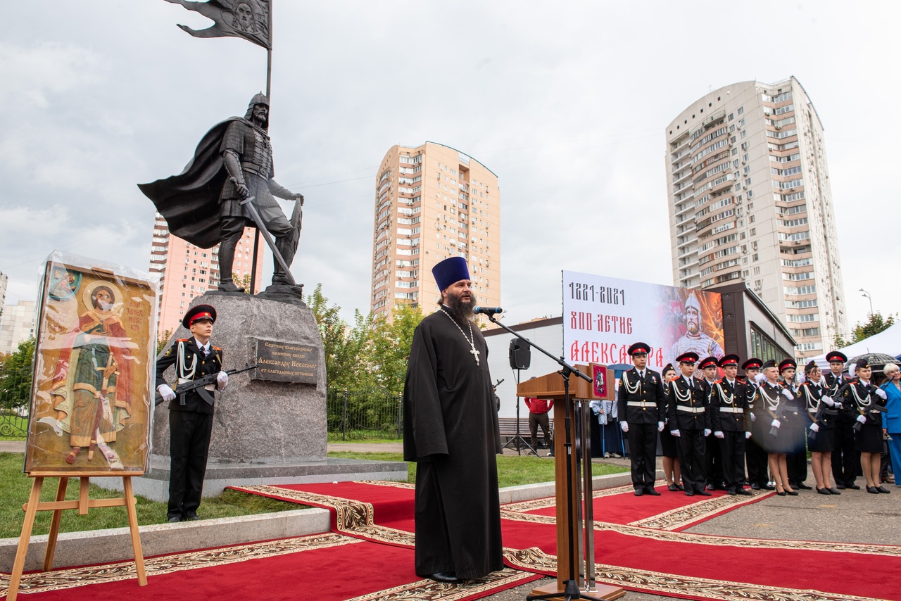 В Москве состоялось открытие памятника Александру Невскому (01.09.21)